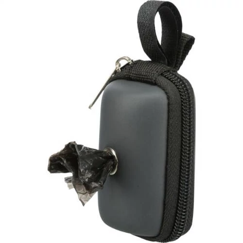 Trixie Dog Dirt Bag Dispenser - tartó (poliészter borítással, fekete, piros) kutyaürülék zacskókhoz (20db zacskóval)