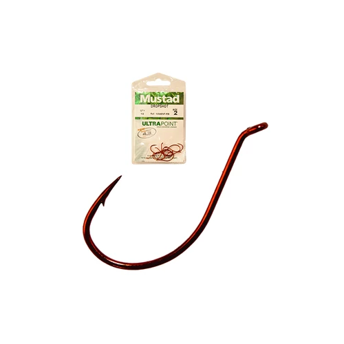 MUSTAD RED DROPSHOT HOOKS 4 10DB/CSOMAG