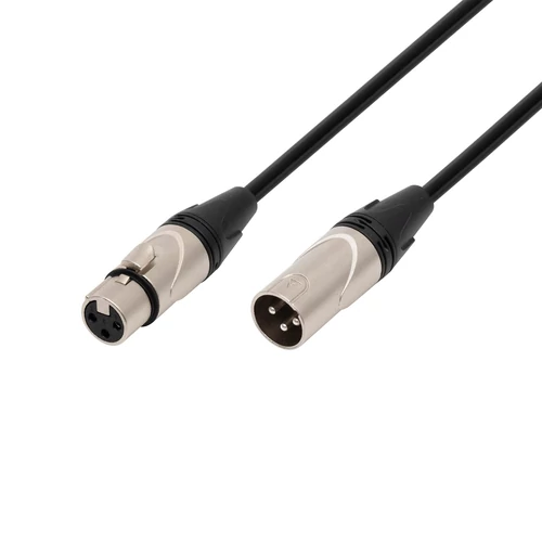 SAL XLR10 audio kábel, XLR dugó / XLR aljzat, 10 méter, 6mm, fém, réz vezeték