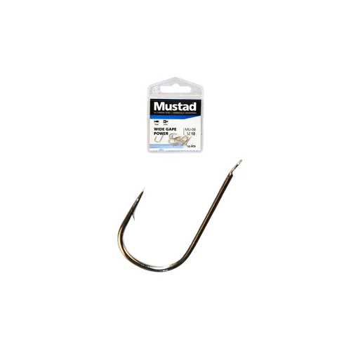 MUSTAD ULTRA NP WIDE GAPE POWER SPADE BARBED 10 10DB/CSOMAG