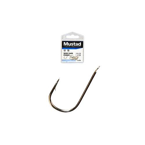 MUSTAD ULTRA NP WIDE GAPE POWER SPADE BARBED 14 10DB/CSOMAG