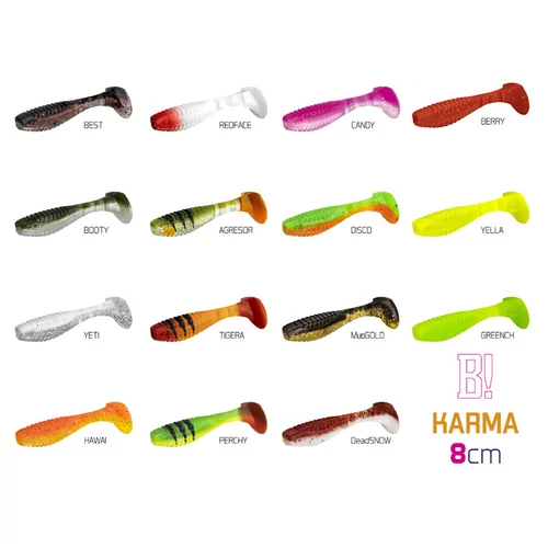 Gumihal Delphin KARMA UVs / 5db - 8cm/RedFACE