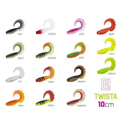 Gumihal Delphin TWISTA UVs / 5db - 10cm/TIGERA