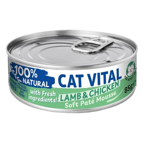 Cat Vital konzerv krémes pástétom báránnyal és csirkével felnőtt macskáknak 85g