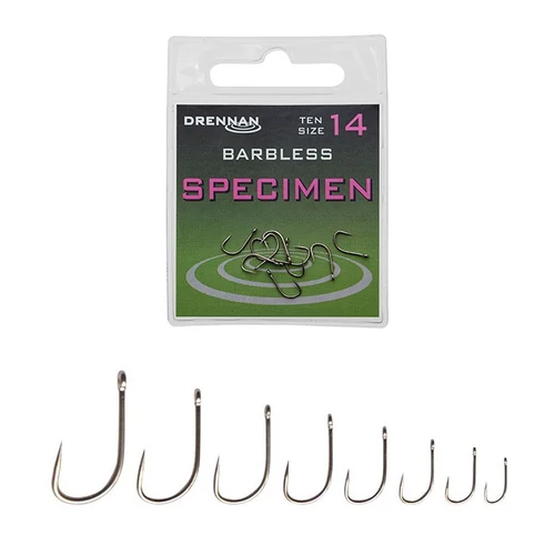 Drennan Specimen horog Szakáll nélküli 10-es