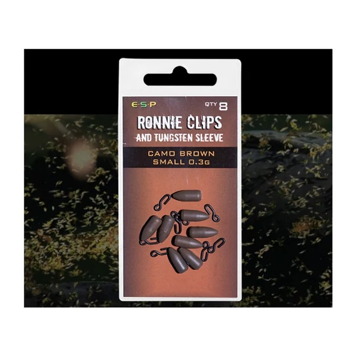 ESP Ronnie Clips and Tungsten Sleeve kapocs álcabarna Kicsi