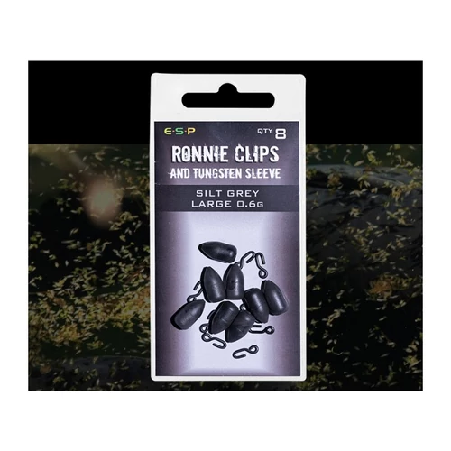 ESP Ronnie Clips and Tungsten Sleeve kapocs Iszapszürke Nagy
