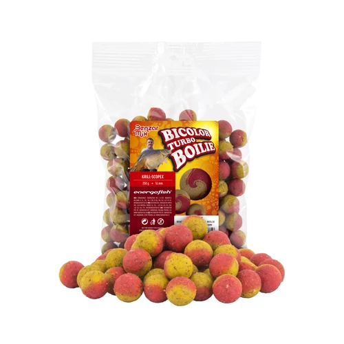 BENZAR TURBO BICOLOR BOILIE Krill-Scopex   250G 20MM