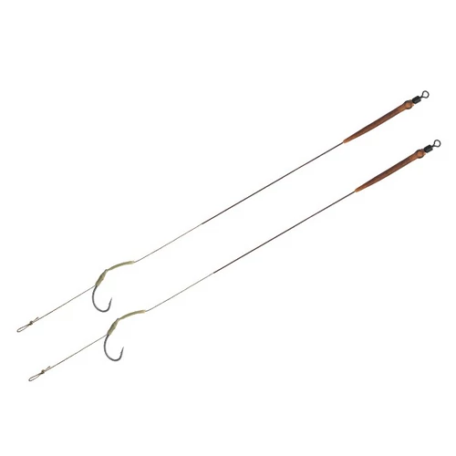 Delphin THE END Skin rig kötött horog / 2db    20cm/25lbs/#6