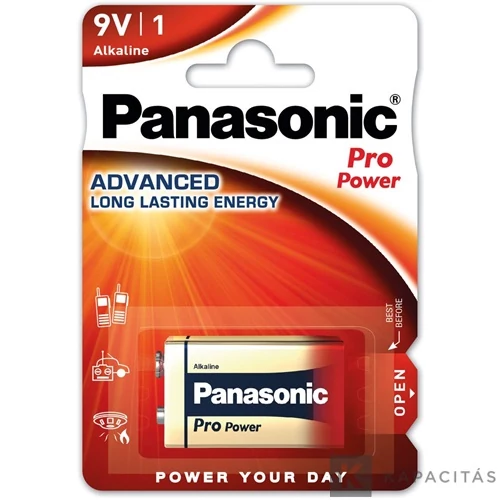 Panasonic Pro Power 9V szupertartós alkáli elem