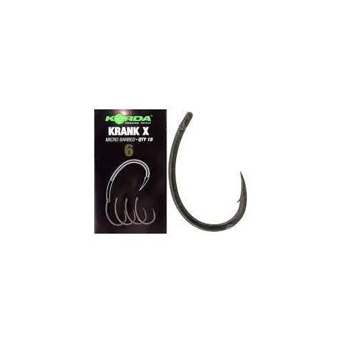 Korda Krank X pontyozó horog 6-os - micro szakállas