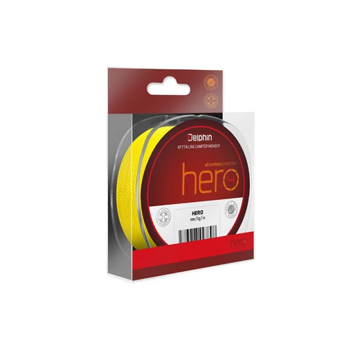 Delphin HERO 4 / fluo sárga 0,12mm 8,20kg 117m