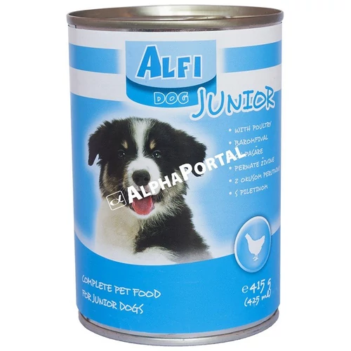 Alfi dog konzerv 415gr junior