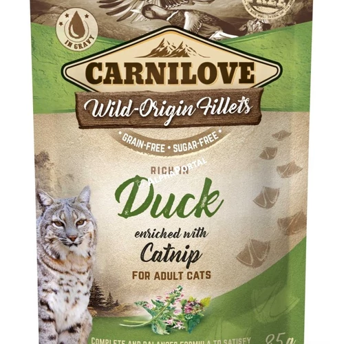 Carnilove Cat tasakos Duck with Catnip - Kacsa macskamentával 85g