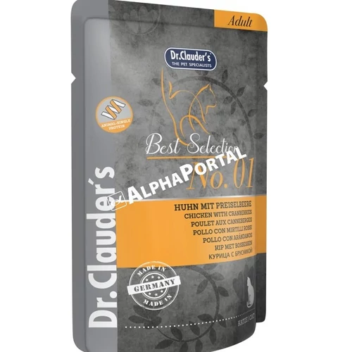 Dr.Clauders Best Selection Cat No1 alutasak csirke tőzegáfonyával - Mono Protein 85g