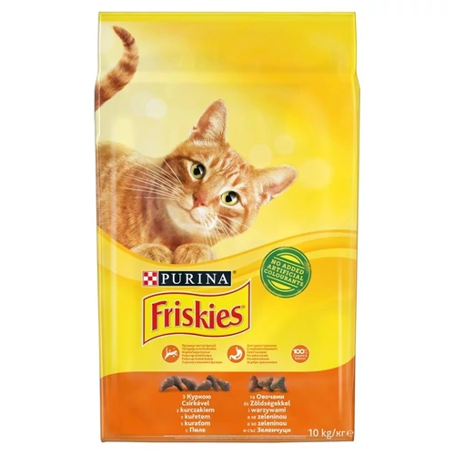 Friskies Száraz Macska Csirke+Zöldség 10kg