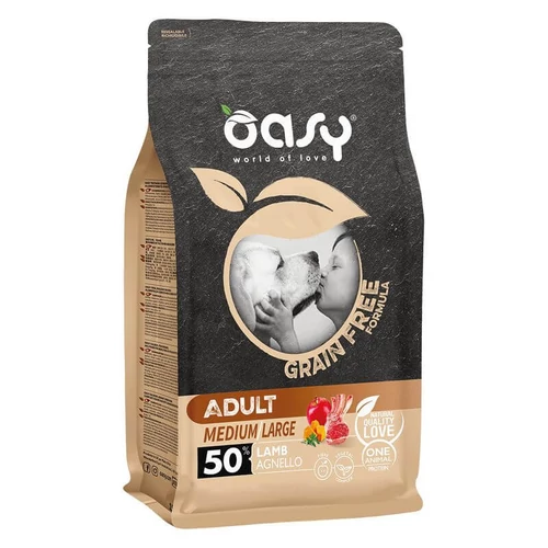 Oasy Dog GF Adult Medium/Large Lamb 2,5kg