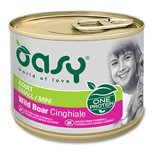 Oasy Dog Konzerv OP Adult Small/Mini Wild Boar 200g