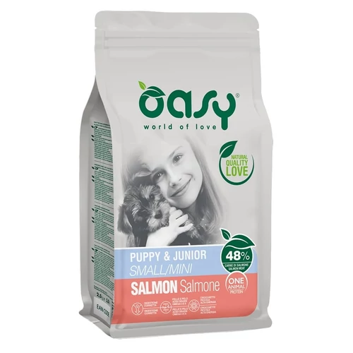 Oasy Dog OAP Puppy Small/Mini Salmon 800g