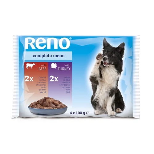 Reno alutasak Kutya marha-pulyka 4x100gr