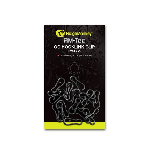 RIDGEMONKEY RM-TEC QUICK CHANGE HOOKLINK CLIP KAPOCS 20DB