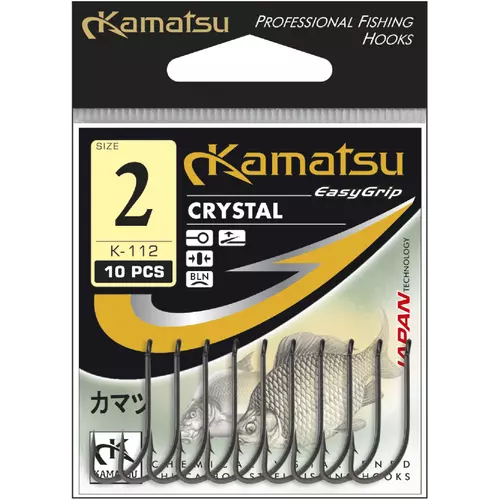 Kamatsu kamatsu crystal 6 black nickel ringed