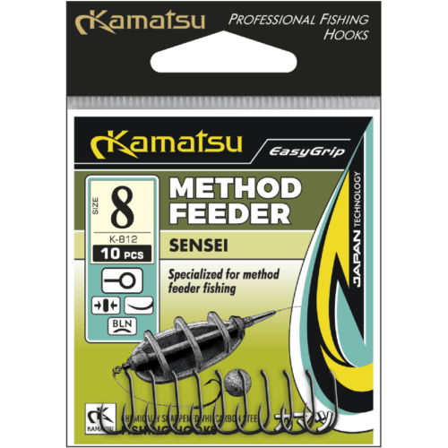 Kamatsu kamatsu method feeder sensei 10 black nickel ringed