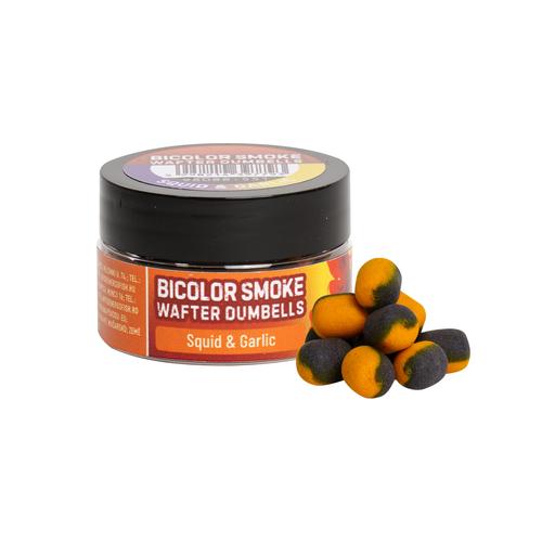 BENZAR MIX BICOLOR SMOKE WAFTER DUMBELLS SQUID-FOKHAGYMA 10*8MM LILA-SÁRGA 30 ML