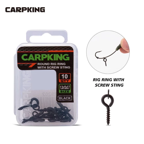 Carp King-Fém csalicsavar karikával-BT9202-01