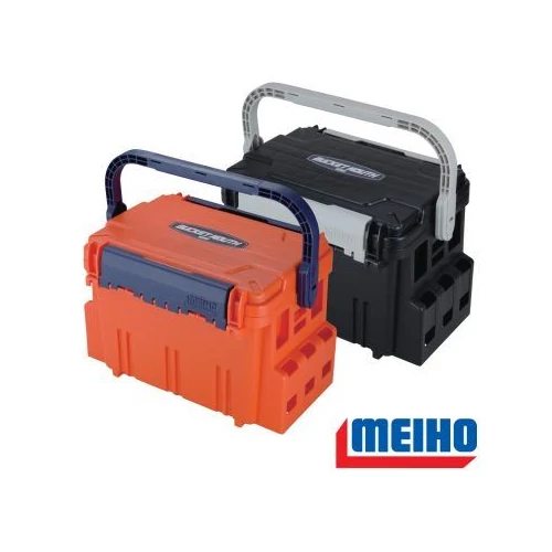 Meiho Bucket Mouth BM-5000 műanyag horgász láda narancs