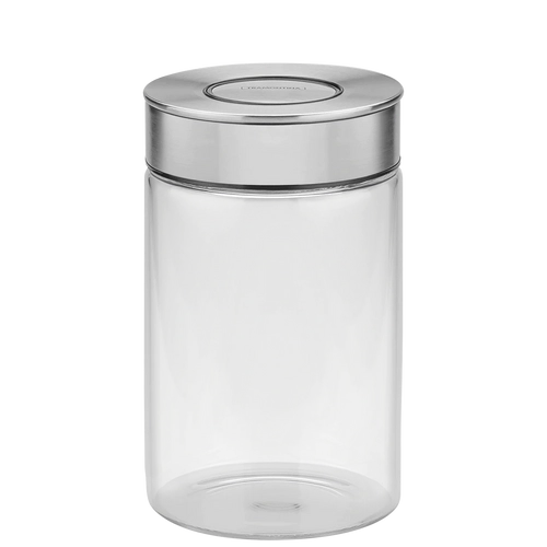 Tramontina Purezza üveg tárolóedény fém fedővel - 1l