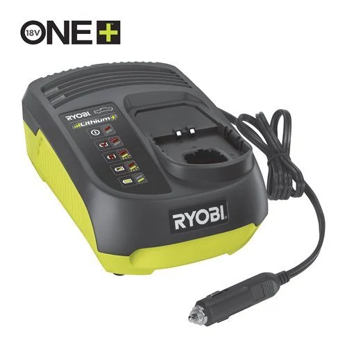 Ryobi ONE+ 18V akku töltő autós csatlakozással RC18118C