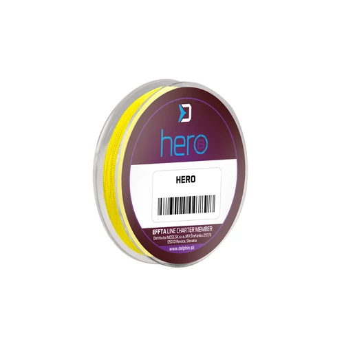 Delphin HERO 8 / fluo sárga - 0,12mm 8,2kg   15m