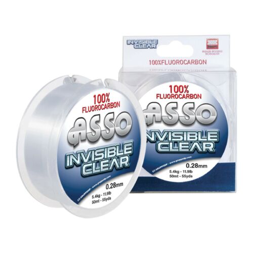 ASSO INVISIBLE CLEAR F.CARBON 50M 0,28