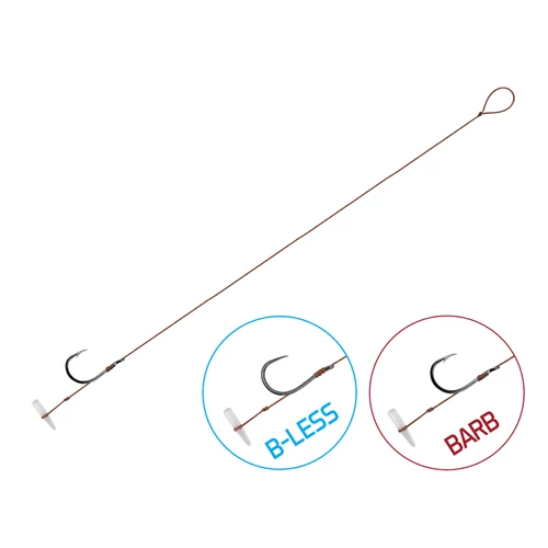 Kötött horog Delphin Proxi Quickstop / 6db - 8cm / 0,10mm / BARB #8
