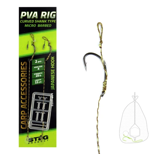 STÉG PVA Előke 12cm 4-es 2db/cs