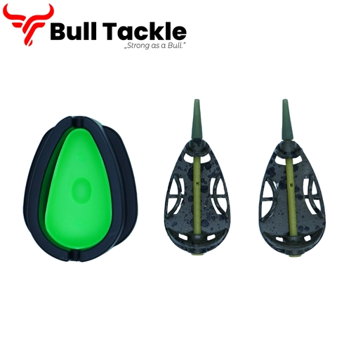 Bull Tackle - Flat method kosár feeder 2+1 szett HK1046 - 30+40 g kosár+kinyomó