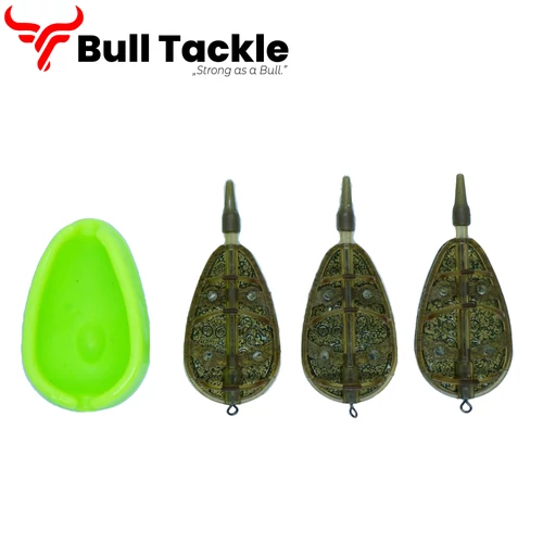 Bull Tackle -Method kosár feeder 3+1 szett HK1002 - 30+40+50 g kosár+kinyomó