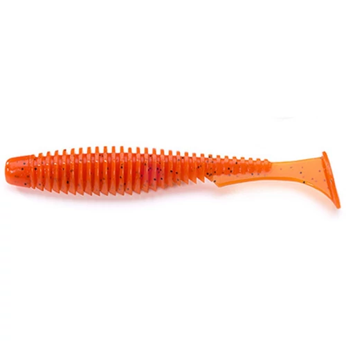 FISHUP U Shad 4es 8db csomag 049 Orange Pumpkin Black