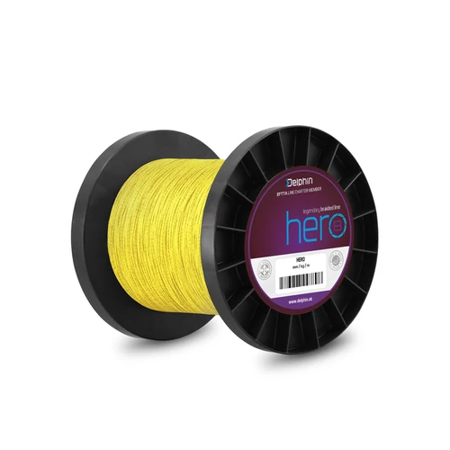 Delphin HERO 8 / fluo sárga - 0,12mm 8,2kg  1000m