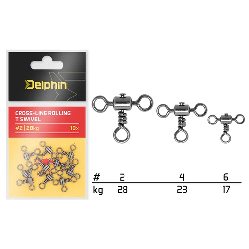 Átmenő gördülő T forgó / 10 db - #4 /23kg