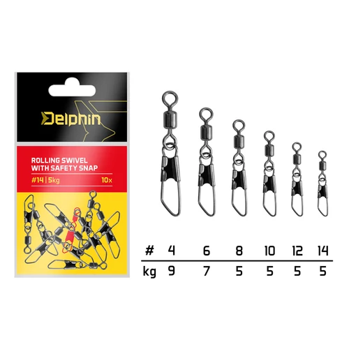 Biztonsági forgókapocs / 10db - #12/5kg