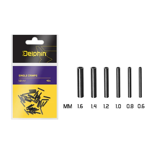 Delphin Single CRIMPS /40ks - 0.8mm