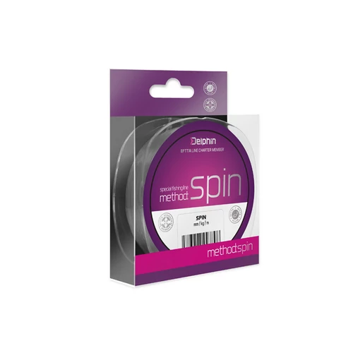 Delphin METHOD SPIN  szürke - 0,14mm 1,8kg 200m