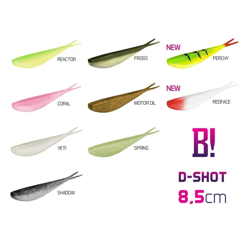 BOMB! Gumihal D-SHOT / 5db - 8,5cm/Coral