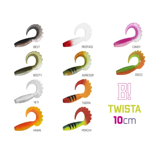 Gumihal Delphin TWISTA UVs / 5db - 10cm/TIGERA