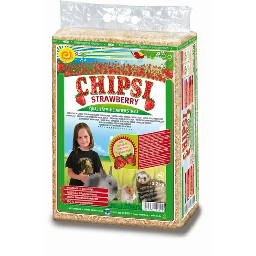 Chipsi Forgács Epres 60l, 3.2kg