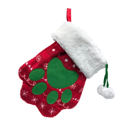 KONG Holiday Játék Stocking Paw Kesztyű L
