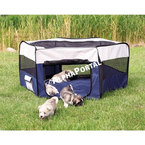 Trixie Kennel Kültéri Nylon Nyúlnak Kölyök Kutyának Kék És Szürke 130*55cm