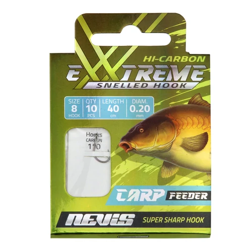 NEVIS Előkötött horog feeder 10db/cs. 10-es
